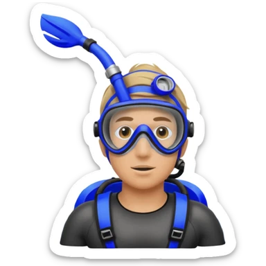 diver snorkel sticker