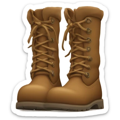 Light brown ugh boots  sticker