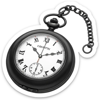 a black Pocket Watch only sticker