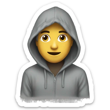 Hoodie grey colour  sticker