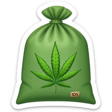 weed pound baggie  sticker