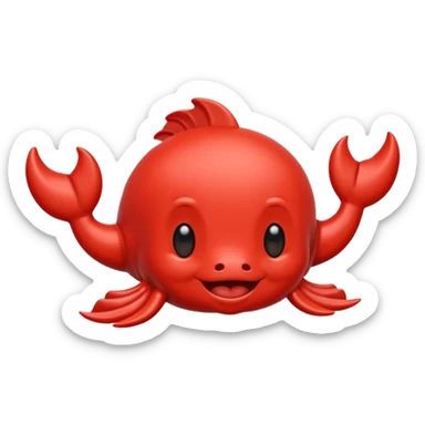 Cangrejo dando las gracias sticker