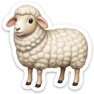 High resolution of   realistic full body sheep without distorted , no extra hybrid sticker