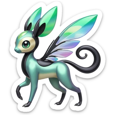Meloetta-Inteleon-Gabite-Pokémon-Fakémon-fusion-hybrid-creature sticker