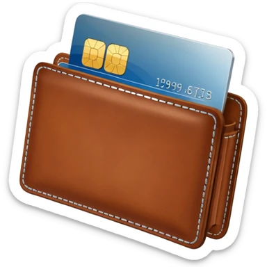 wallet credit card sticker
