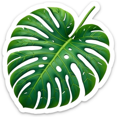 Monstera leaf sticker