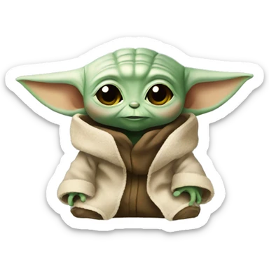 baby yoda sticker