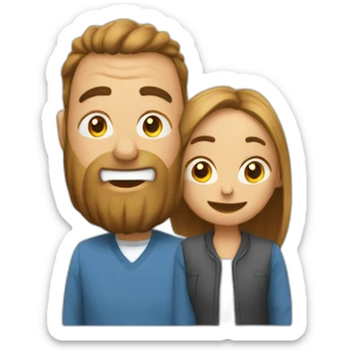 Un mec et une meuf qui s'embrassent passionnément sticker