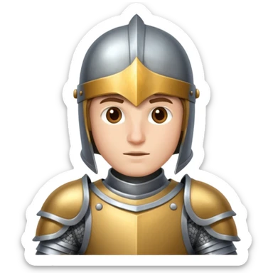 brave knight sticker
