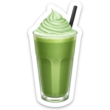 ice matcha latte sticker