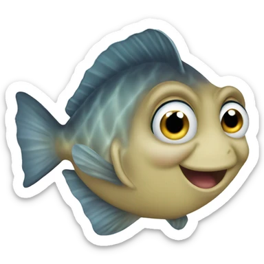 flounder from ariel sticker