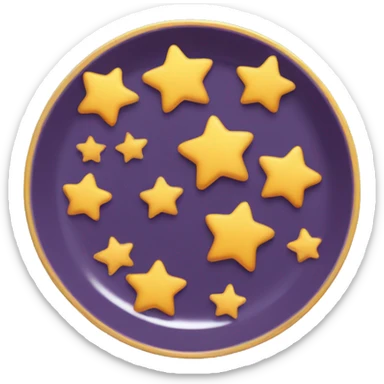 Plate with small stars ✨  sticker