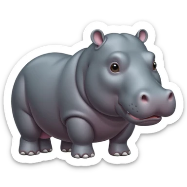 Hippopotamus sticker