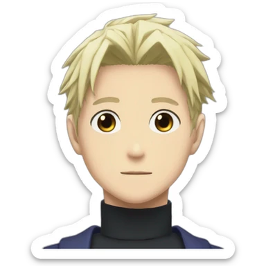 anime character from jujutsu kaisen toji sticker
