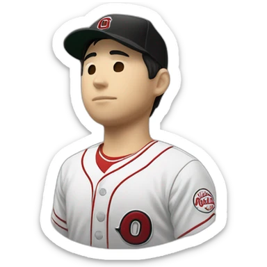 ohtani-asleep sticker