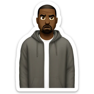 kanye angry sticker
