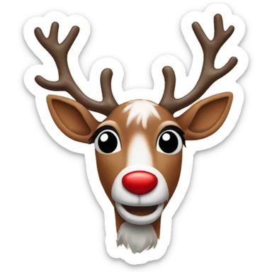 rudolph the red nose reindeer  sticker