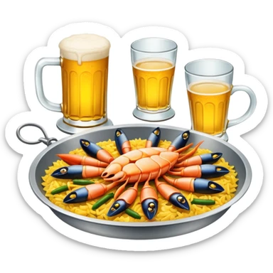 beer mouse trap paella sticker
