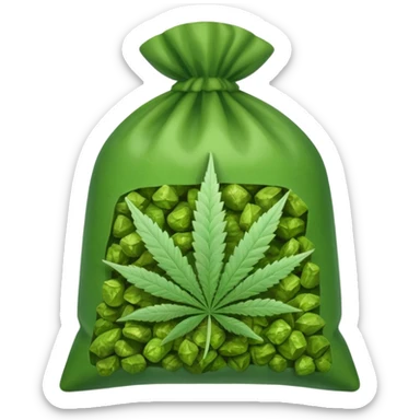 weed pound baggie  sticker