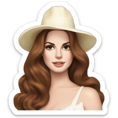 Lana del rey with ciragettes sticker