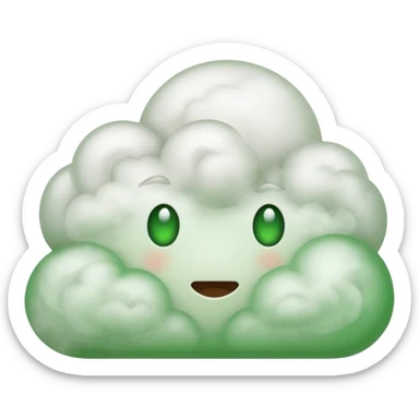 Boodihole smelly and ugly  white and green smoke  sticker