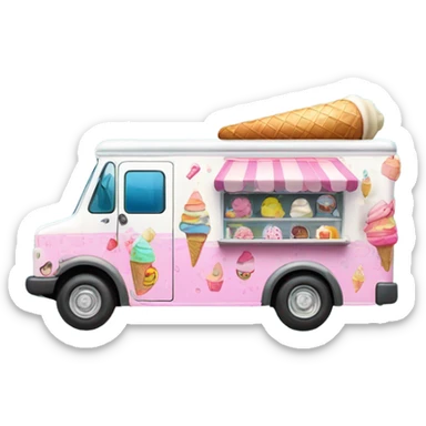 Ice cream truck sticker