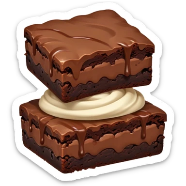 Fudgy brownie turd sticker