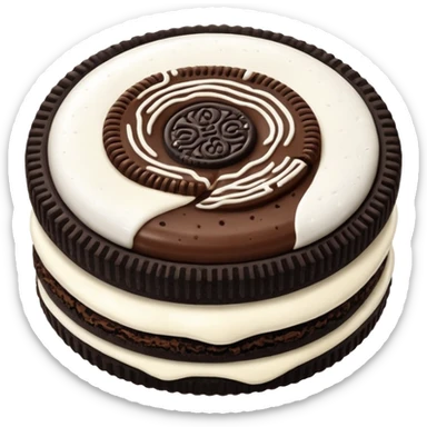 Oreo cookie sticker