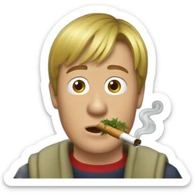 Kevin McCallister smoking herbs sticker