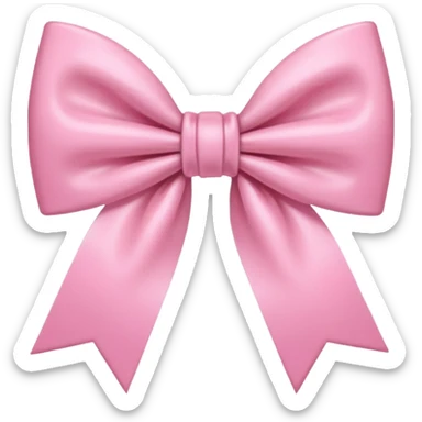 Pink coquette aesthetic bow pale sticker