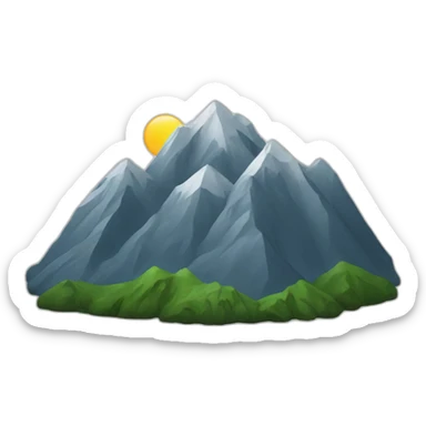 \mountains sticker