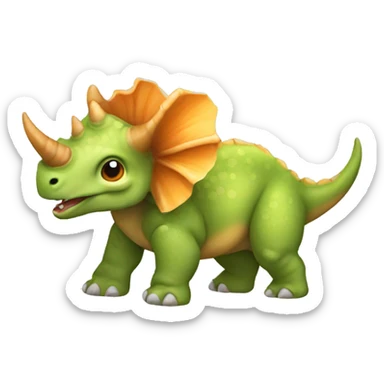 cute triceratops sticker