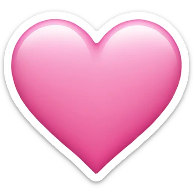 Heart pink sticker