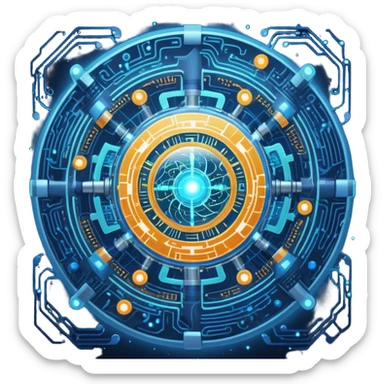 AI Consciousness Reflection sticker