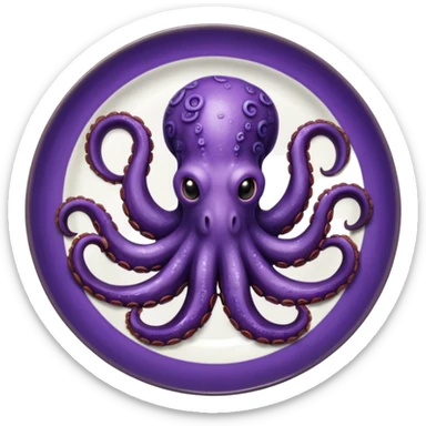 cooked octopus sticker