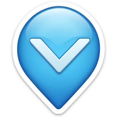 Mavi tık altı b9 sticker