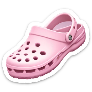 Light pink crocs shoe sticker