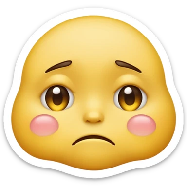 Create a very sad emoji sticker