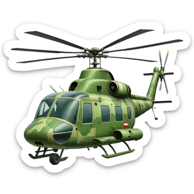 Belarusian helicopter sticker
