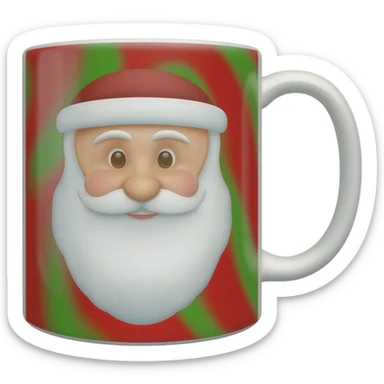 Christmas coffee mug sticker
