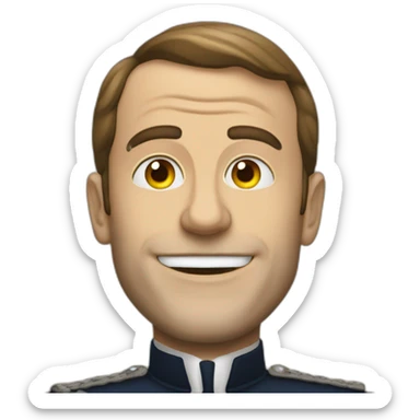 Macron qui se prend un claque sticker