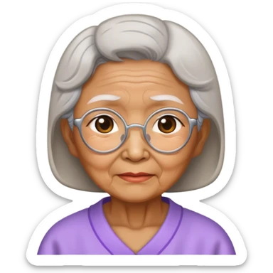 a korean grandma sticker