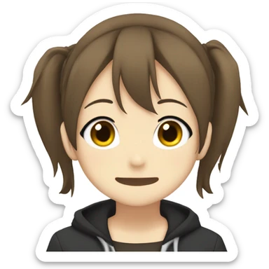 yui from the anime "k-on" sticker