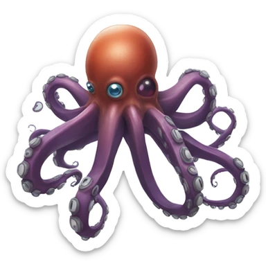 Giant robot octopus  sticker