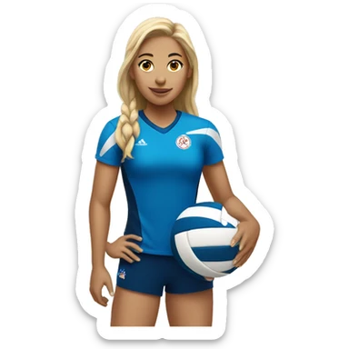 summer olympics girl volleyball sticker