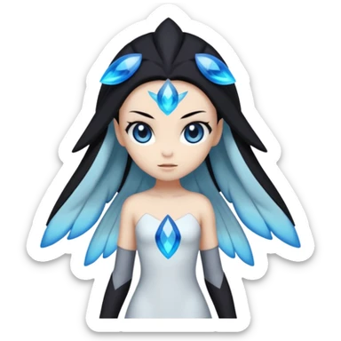 Meloetta-Zekrom-Pokémon-Fakémon-fusion-hybrid-creature sticker