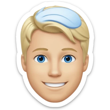 Ashley Parker Angel blonde hair, blue eyes sticker
