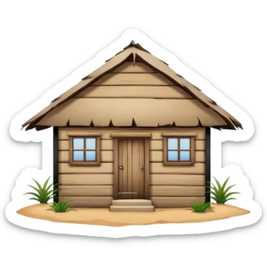 rural tanzania house panel sticker