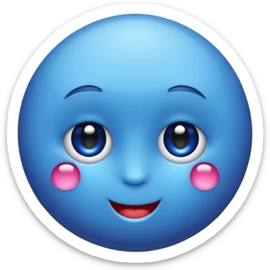 Un emoji myrtille mignon sticker