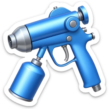 Blue Spray Gun sticker